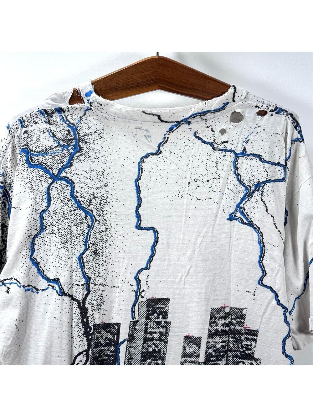 Rare 90s Night Flight Mega Top T-Shirt - Xl View 6